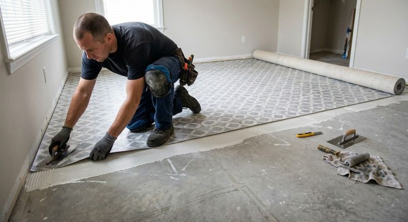 Sheet Vinyl Installation in Mckinney, TX